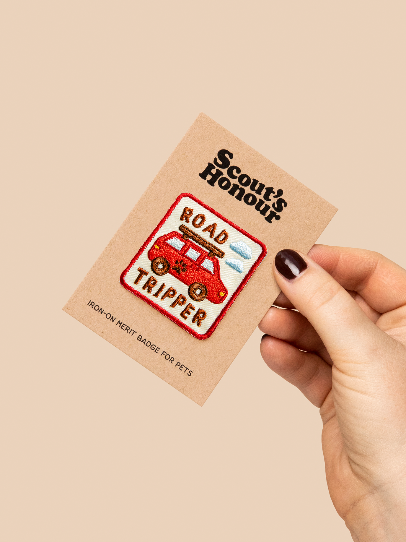 Scout's Honour Pty Ltd - Road Tripper iron-on patch for dogs and cats