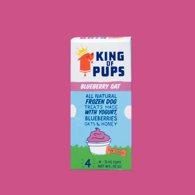 King of Pups Frozen Blueberry &amp; Oat Yogurt Treat