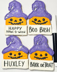 Lucky Biscuit Pet Bakery - Customizable Pumpkin Plaque with Edible Ink Pen: Customizable Pumpkin Plaque with Pen