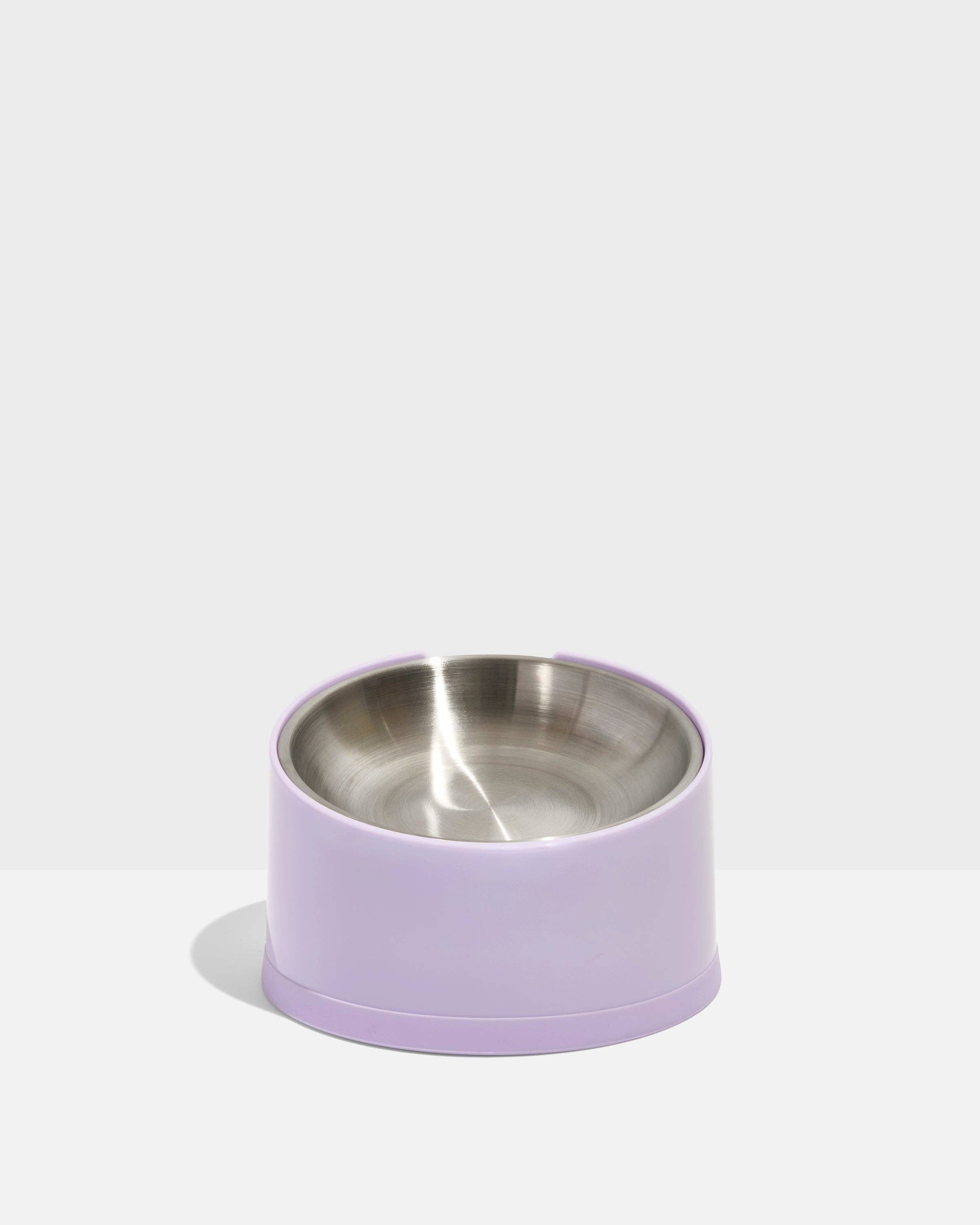 Wild One - Slanted Cat Bowl: Lilac