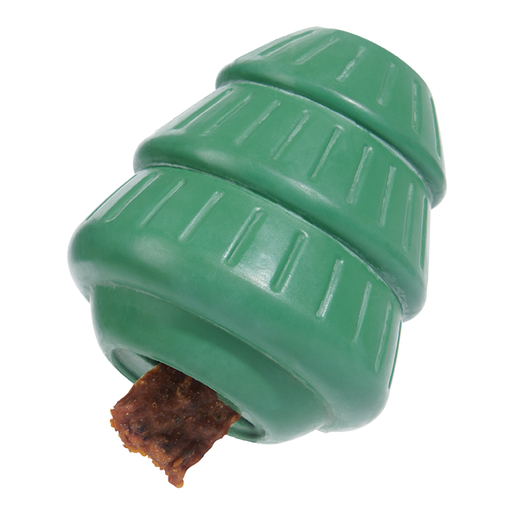 Pet Palette Distribution - BARK Holiday Tough Timber Tree Fillable Rubber Dog Toy