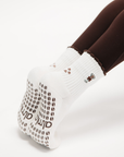 Almla Active - Dachshund & Espresso Martini Double Sided Pilates Grip Sock: One Size