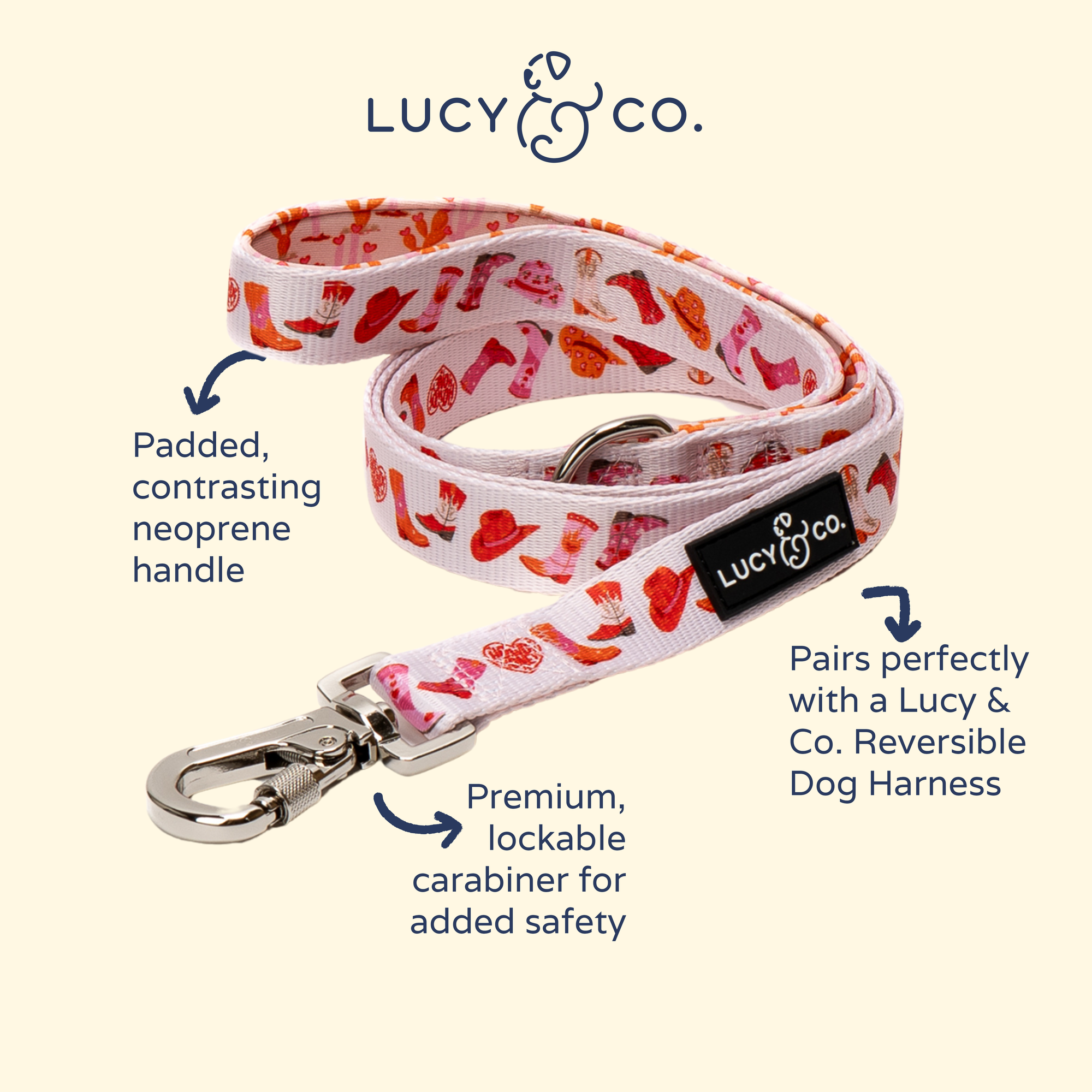 Lucy &amp; Co. - Howdy, Honey Leash: L