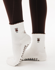 Almla Active - Dachshund & Espresso Martini Double Sided Pilates Grip Sock: One Size