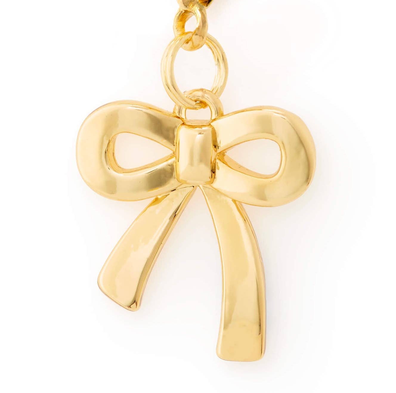 The Foggy Dog - Gold Bow Collar Charm: Charm Only