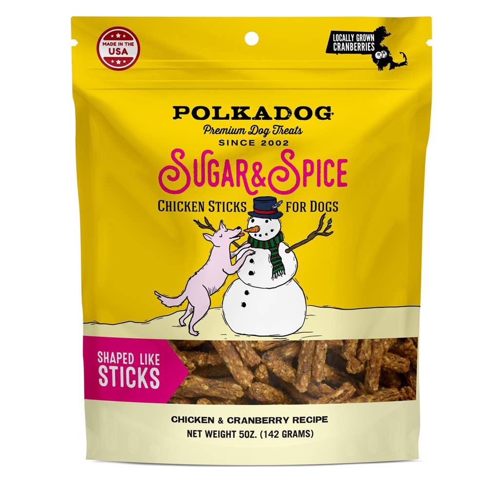 Pet Palette Distribution - Polka Dog Holiday Pouch: Sugar &amp; Spice (Chicken &amp; Cranberry)
