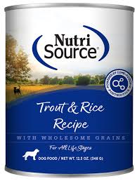 Nutrisource Trout and Rice Canned Wet Food