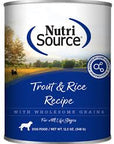 Nutrisource Trout and Rice Canned Wet Food