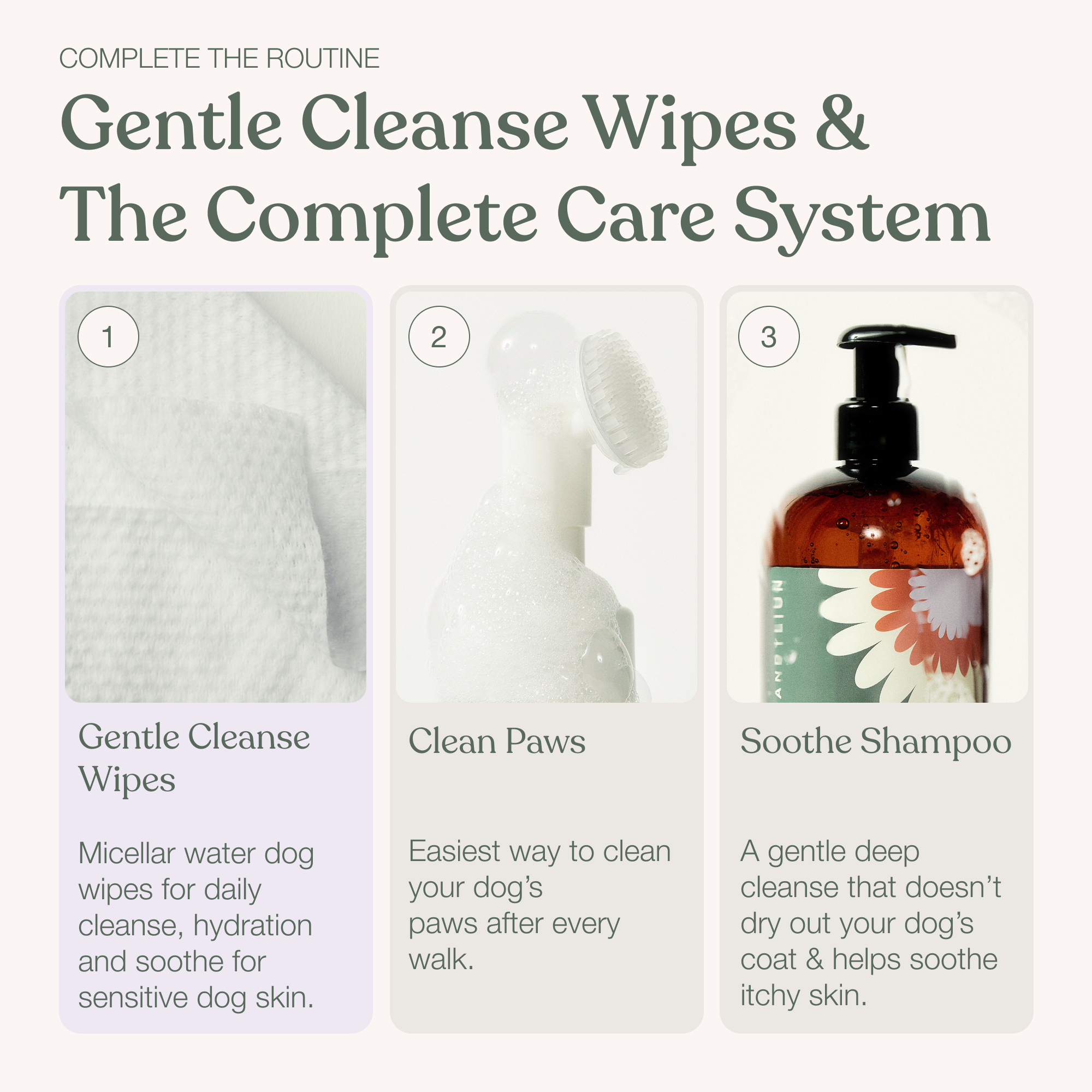 Dandylion - Gentle Cleanse Dog Wipes - 90 Wipes