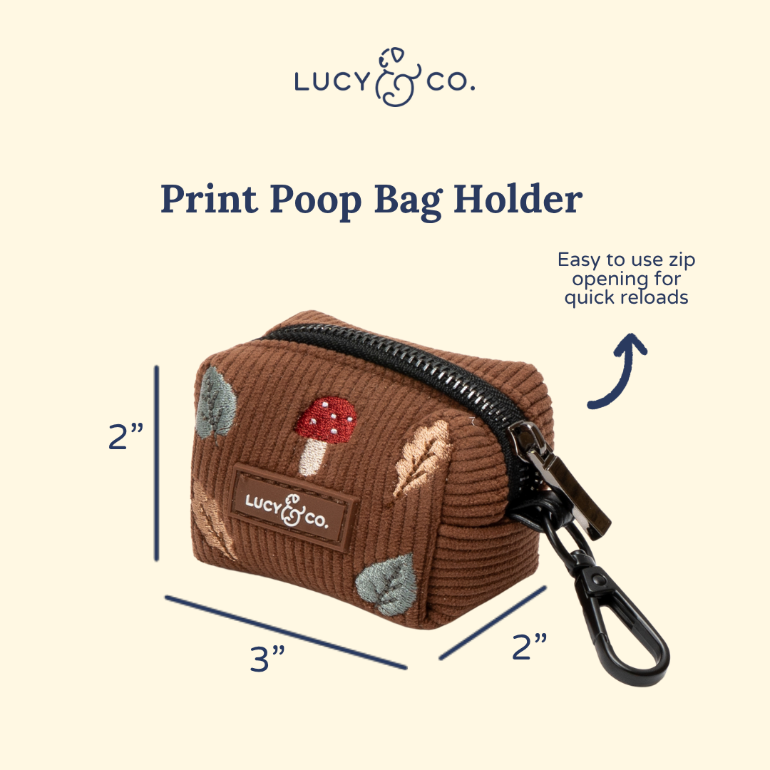 Lucy &amp; Co. - Woodland Wonder Corduroy Poop Bag Holder