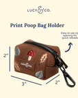 Lucy & Co. - Woodland Wonder Corduroy Poop Bag Holder