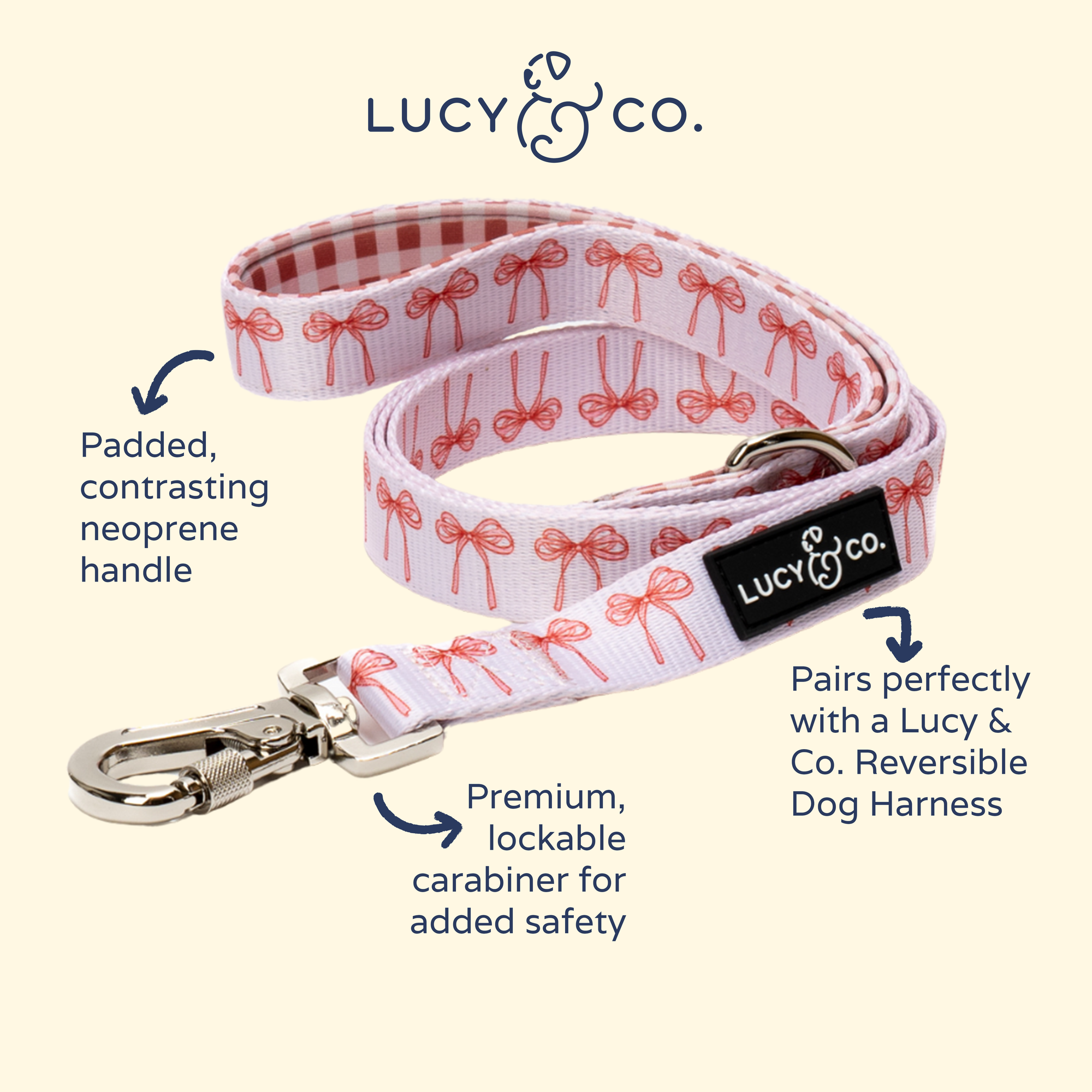 Lucy &amp; Co. - Take a Bow Leash: L