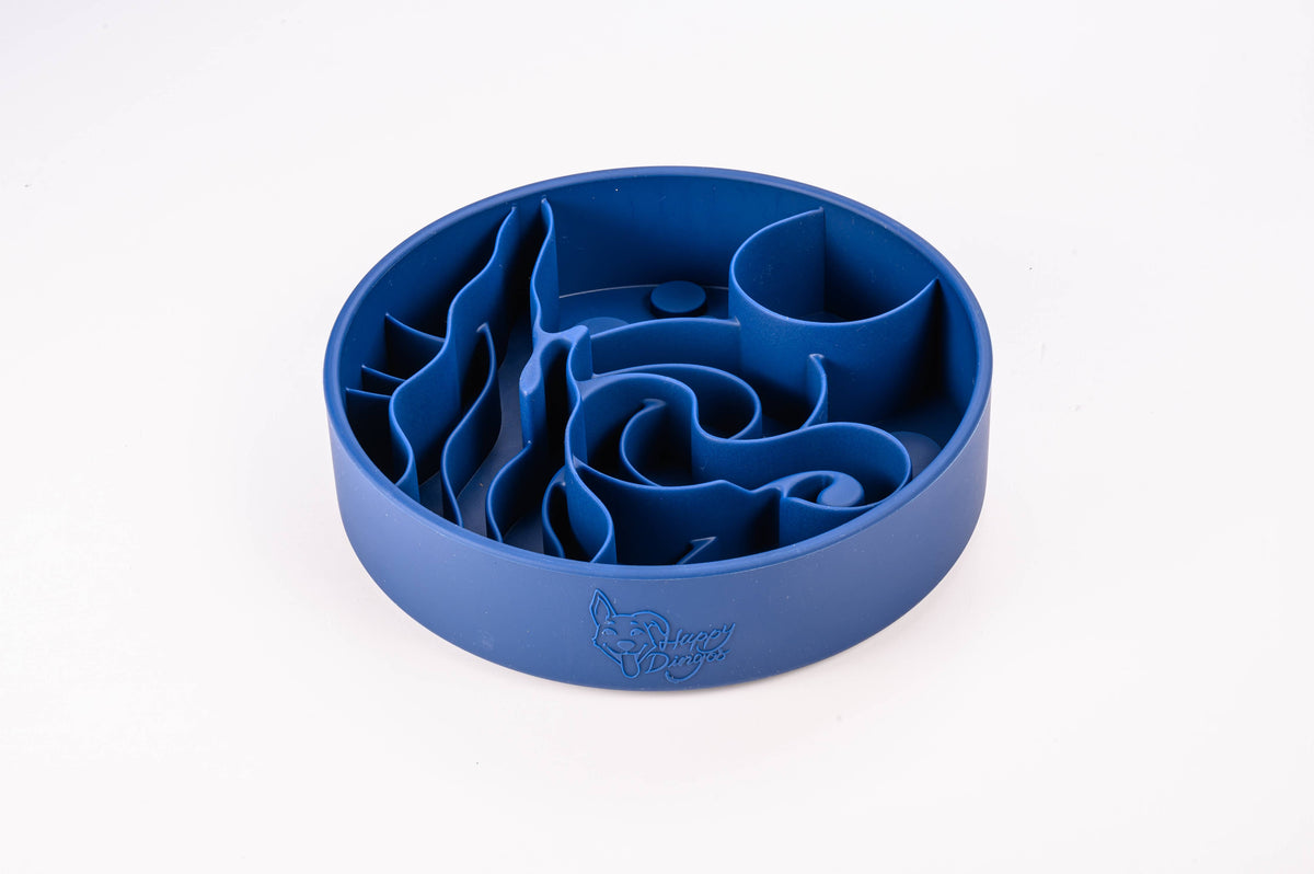 Happy Dingos - Starry Night Slow Feeder Bowl: Midnight