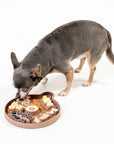 Awoo - Smorgasboard Charcuterie Lick Mat & Slow Feeder: Misty Blue