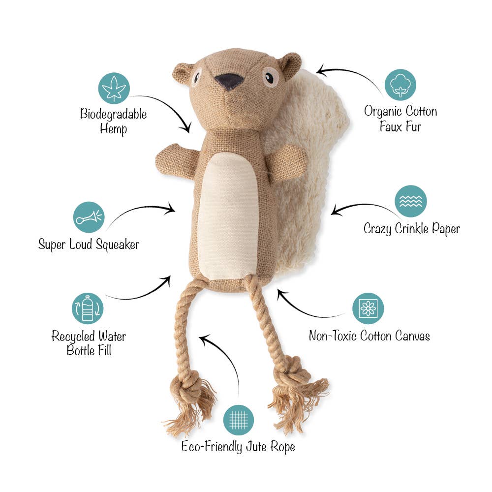 Petshop by Fringe Studio - EARTH FRIENDLY DOG TOY BRING MORE NUTS!