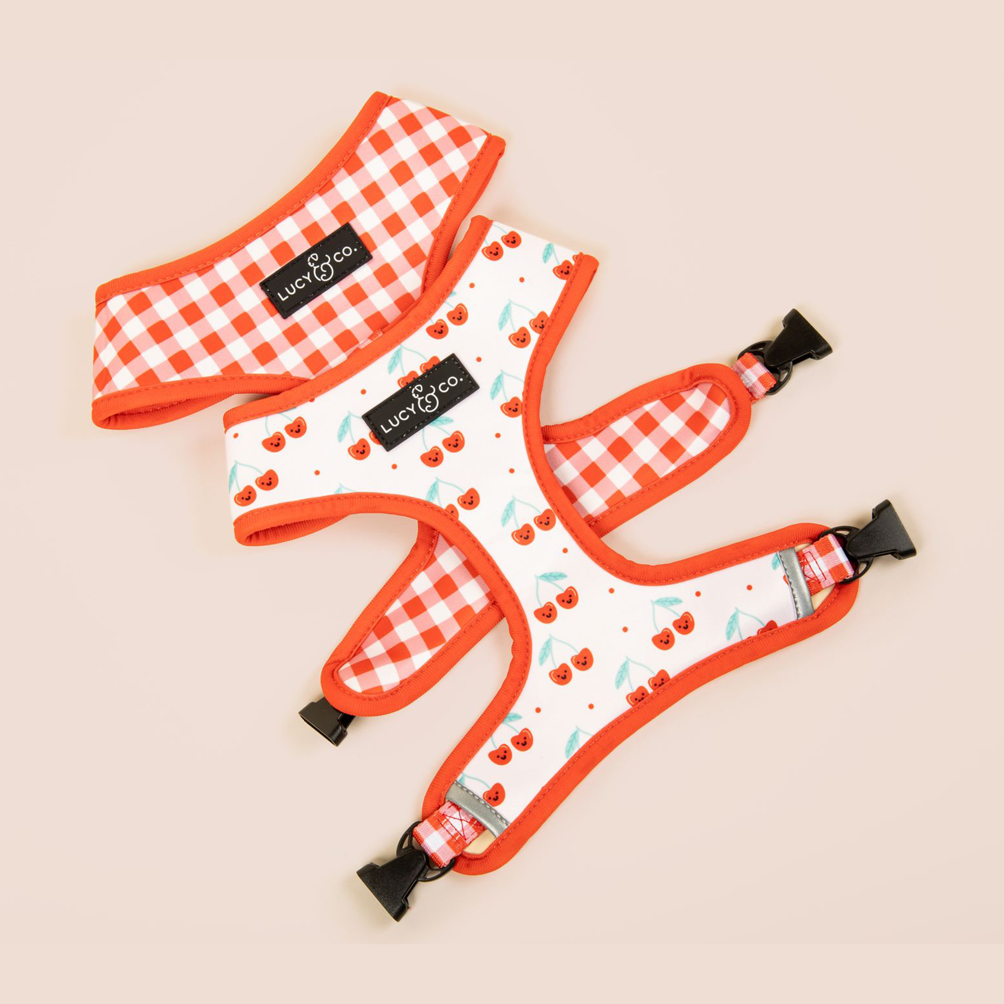 Lucy &amp; Co. - The Cheery Cherries Reversible Harness