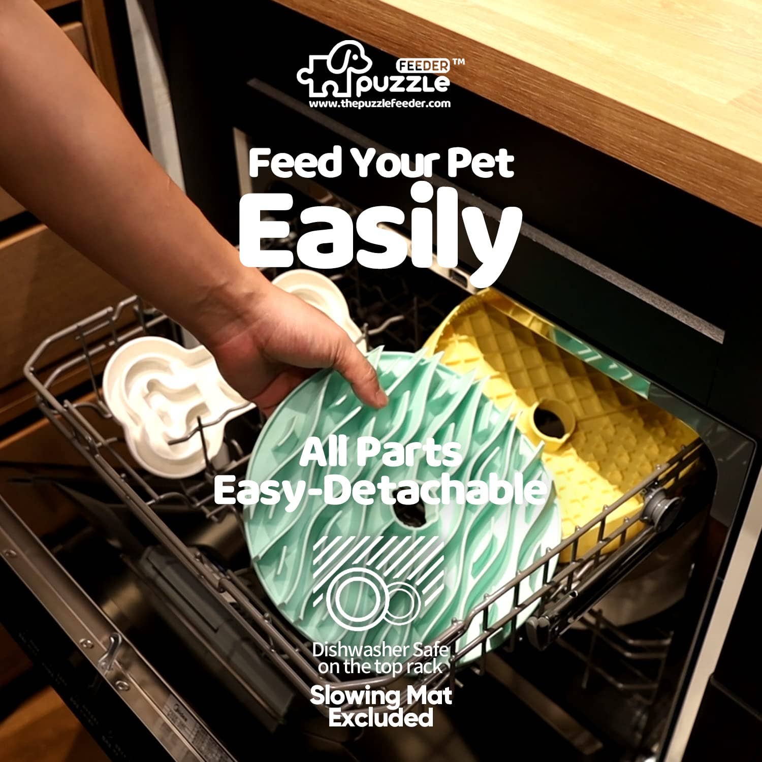 Pet Future llc - Puzzle Feeder - Slower than a Slow Feeder Dog Bowl Dog Slow