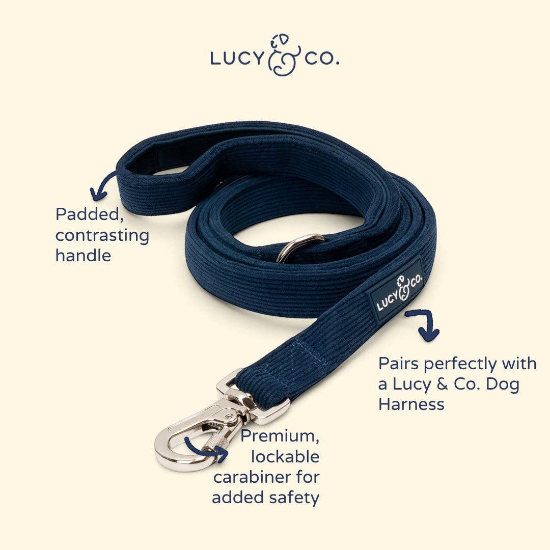 Lucy &amp; Co. - Appley Ever After Corduroy Leash
