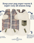 Lucy & Co. - Mad for Plaid Reversible Teddy Vest