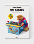 SUCK UK Ltd - USA - Cat Toy Arcade - Cardboard PacMan inspired arcade machine