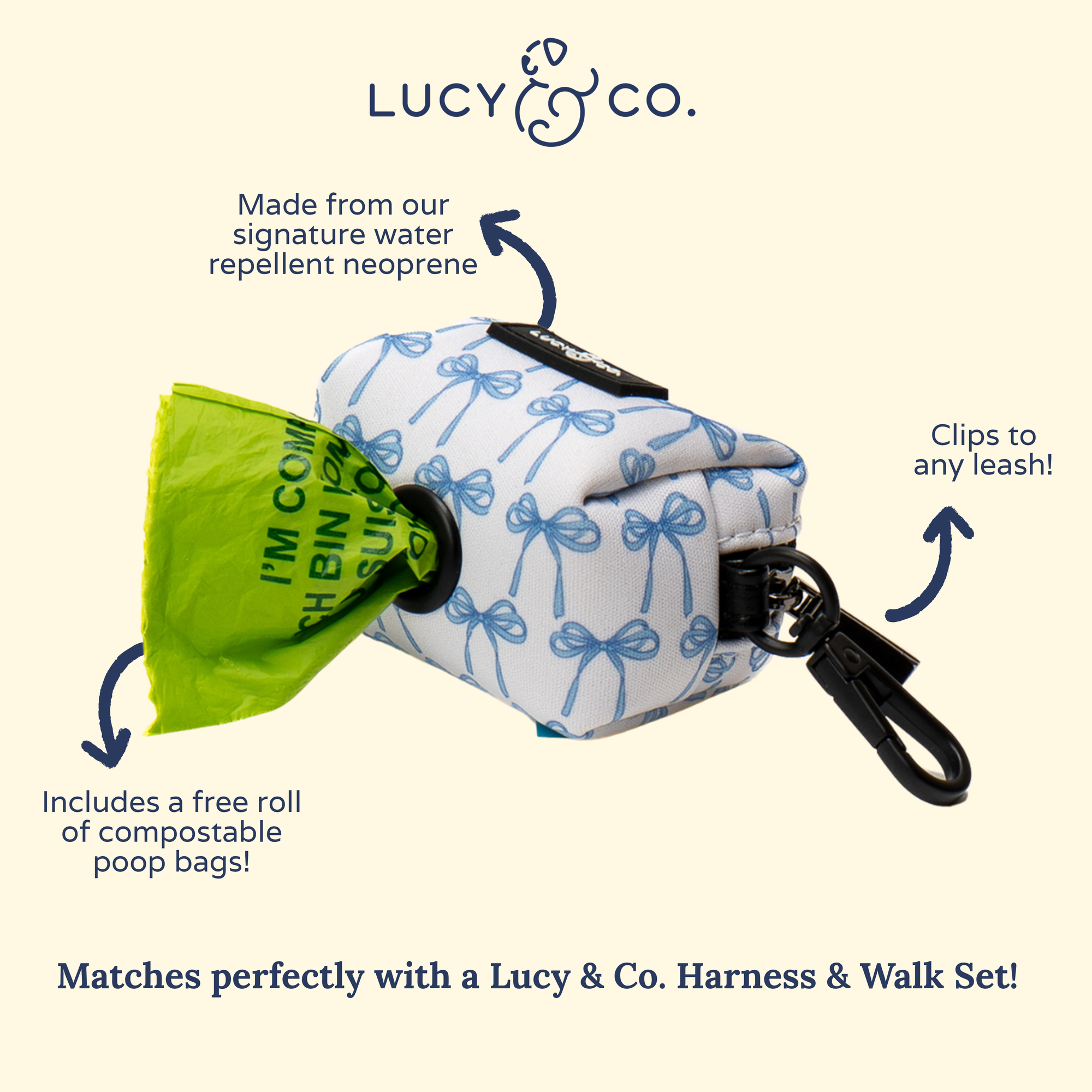 Lucy &amp; Co. - Bowwow Wow! Poop Bag Holder: Default Title