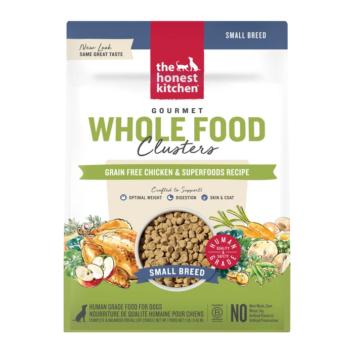 The Honest Kitchen Grain Free Chicken Whole Food Clusters for Small Breeds