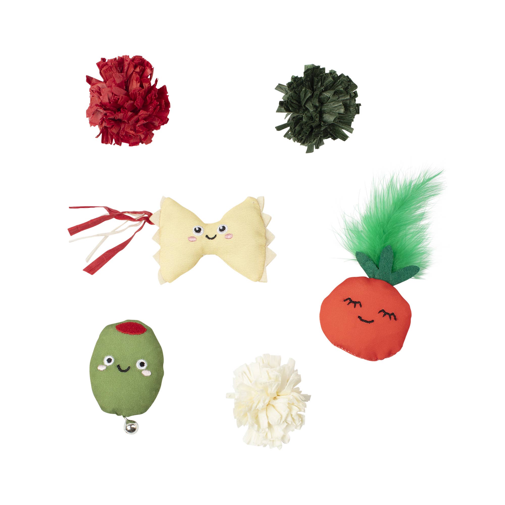 Petshop by Fringe Studio - PASTA-TIVELY AMAZING 6PC CAT TOY SET