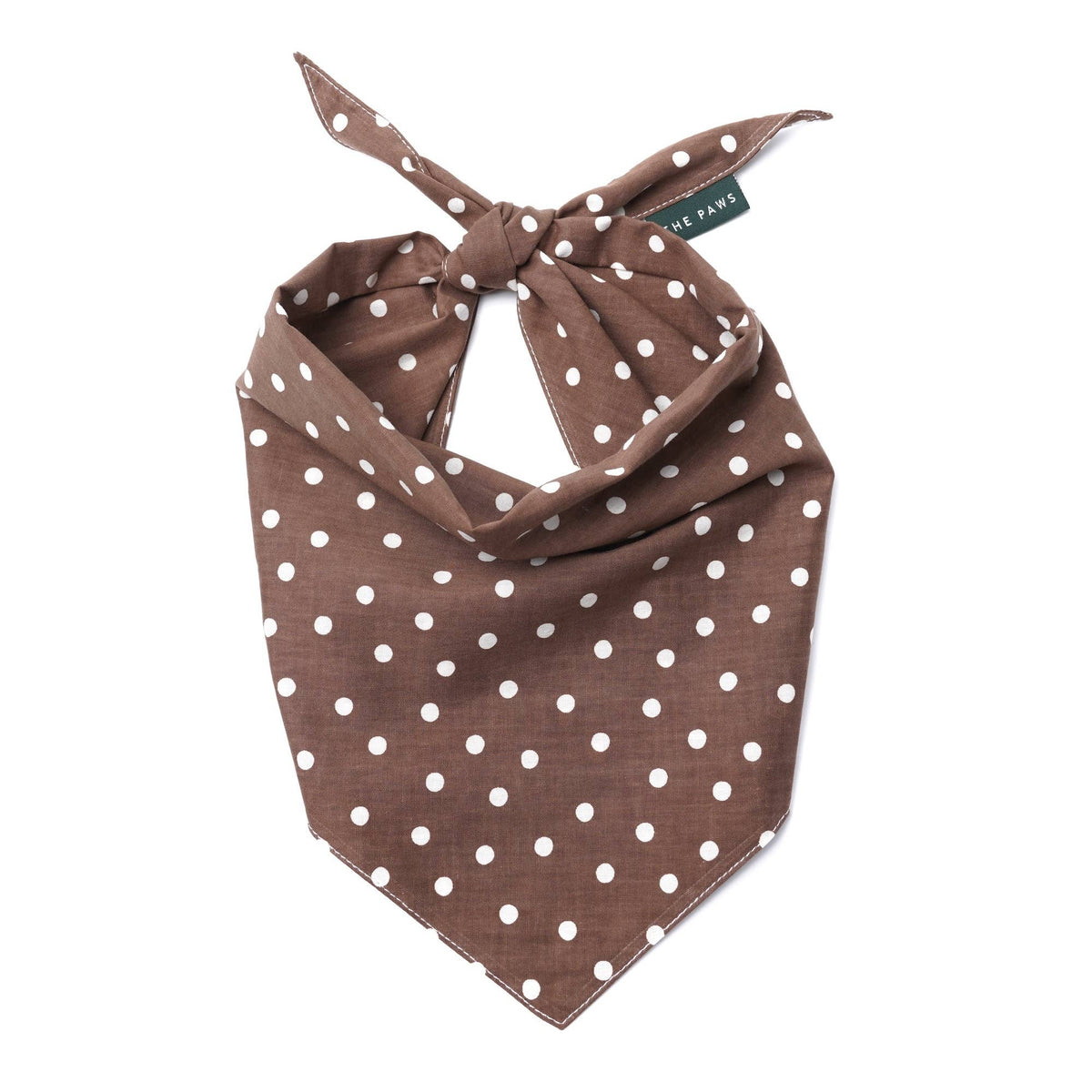 The Paws - Chocolate Dot Dog Bandana