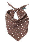 The Paws - Chocolate Dot Dog Bandana