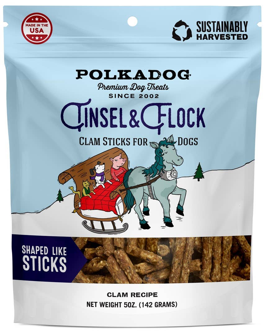 Pet Palette Distribution - Polkadog Holiday Pouch: Tinsel &amp; Flock (Clam) 5oz