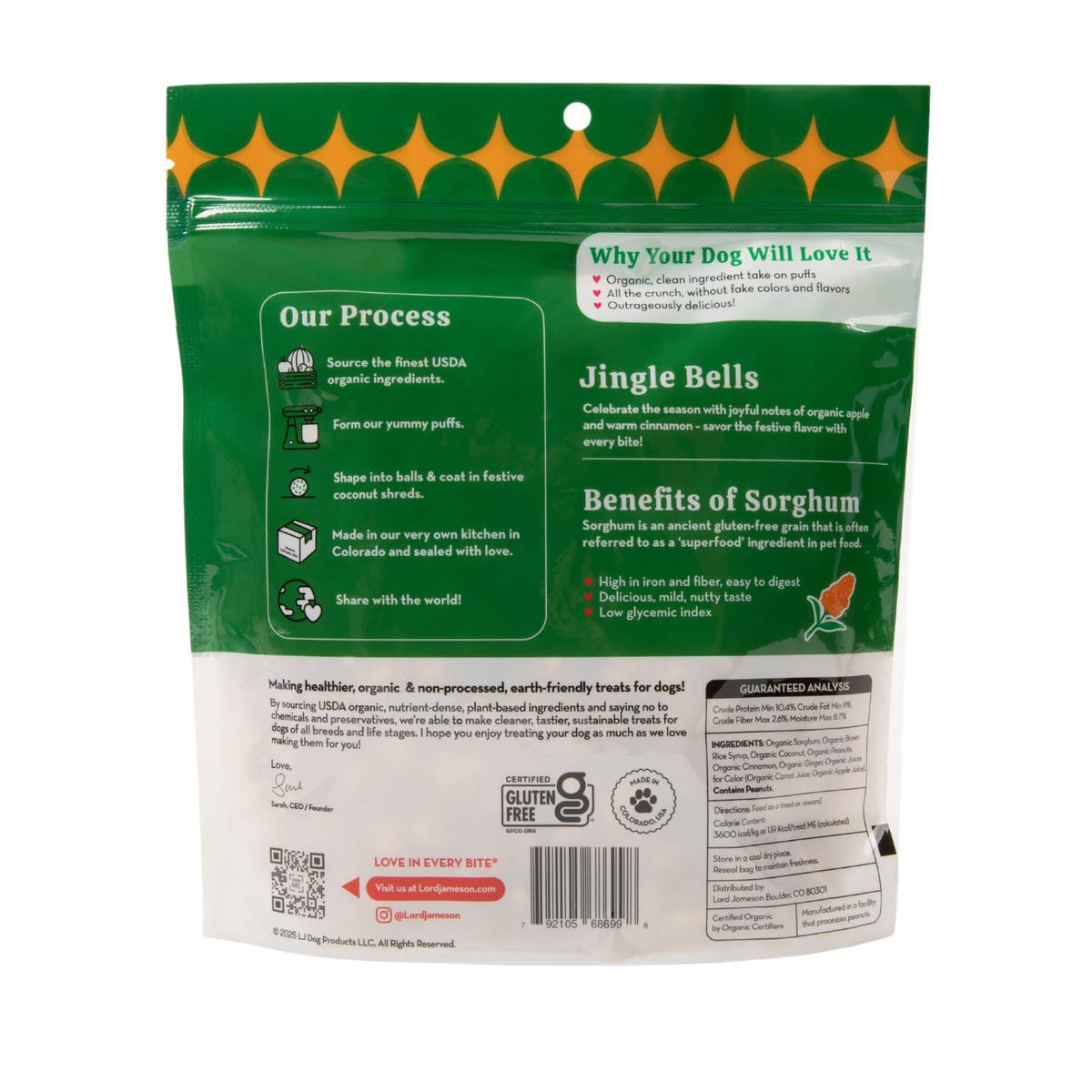 Pet Palette Distribution - Lord Jameson Love Puffs Jingle Bells Pouch 4oz