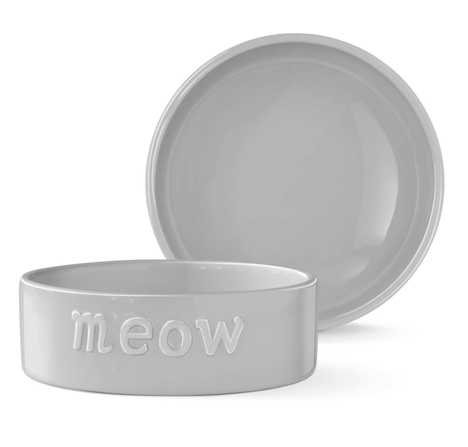 Petshop by Fringe Studio - Sculpt Meow Gray Sm Sculpted Bowl