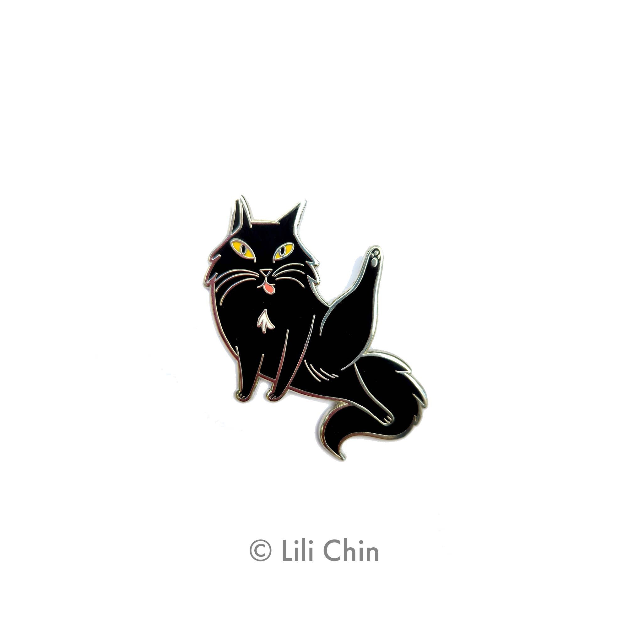 Lili Chin Art - "Blep" KITTY PIN