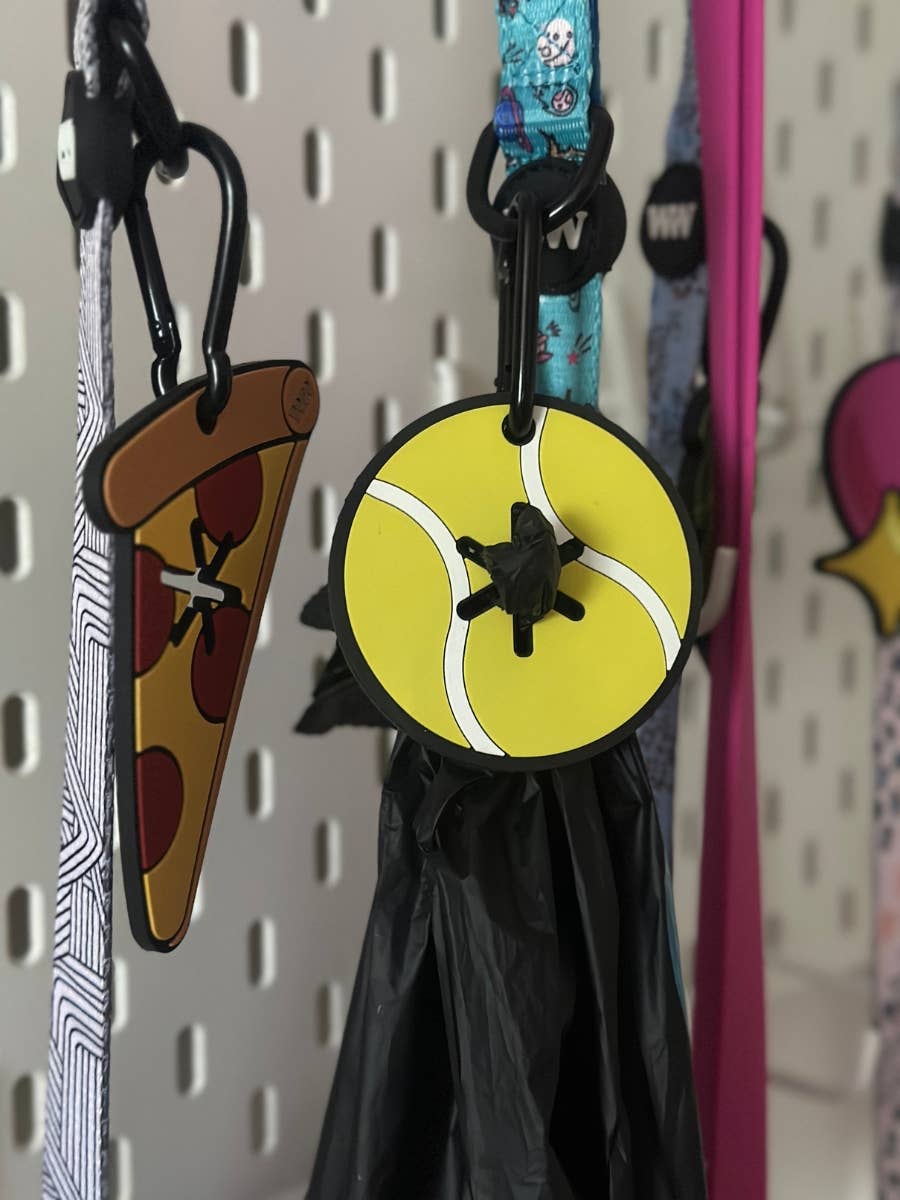 Woof &amp; Wonder - Tennis Ball Poopy Loop® Used Dog Waste Bag Holder