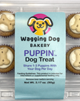 Wagging Dog Bakery - Puppin Cupcake Dog Treats -  6 Count Tray
