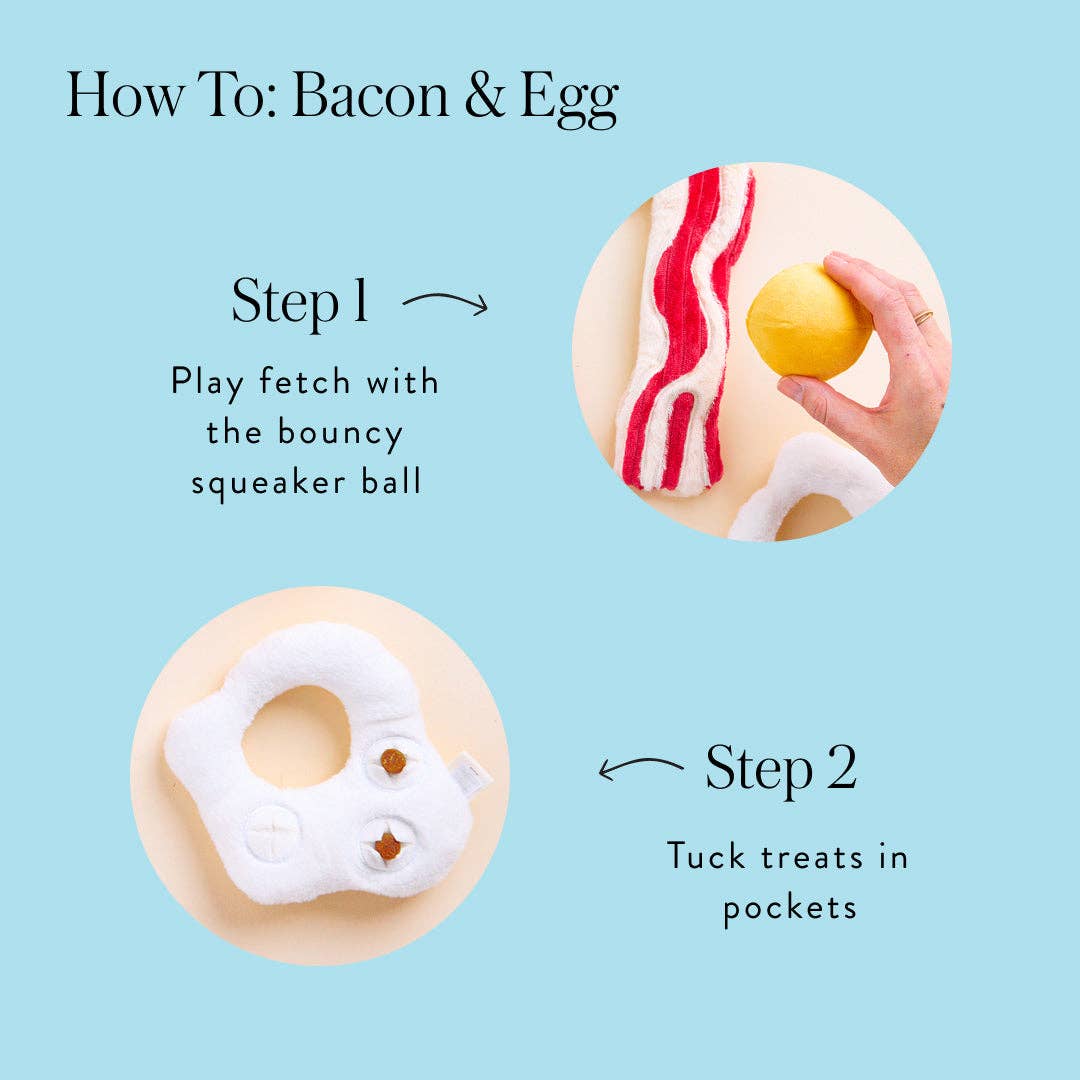 The Foggy Dog - Bacon and Egg Interactive Toy Set