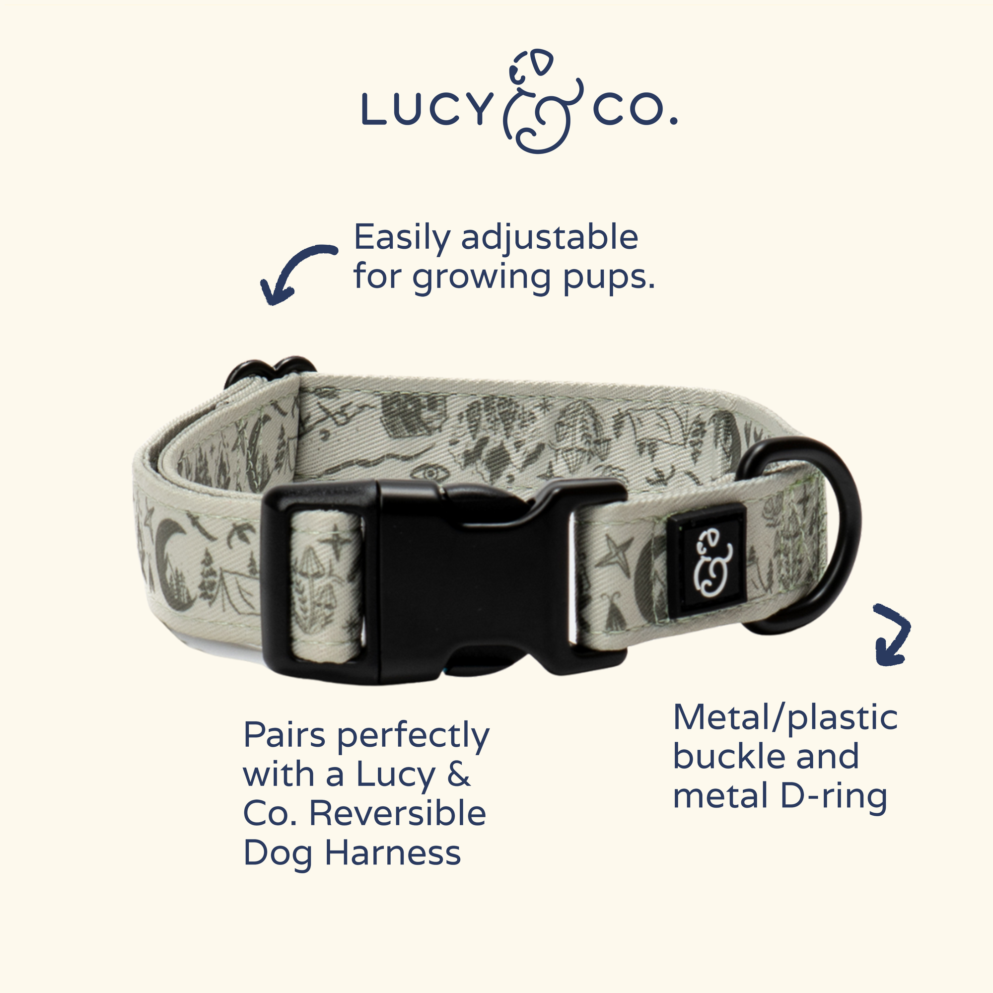 Lucy &amp; Co. - Camp Out Collar: L