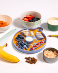 Awoo - Smorgasboard Charcuterie Lick Mat & Slow Feeder: Misty Blue