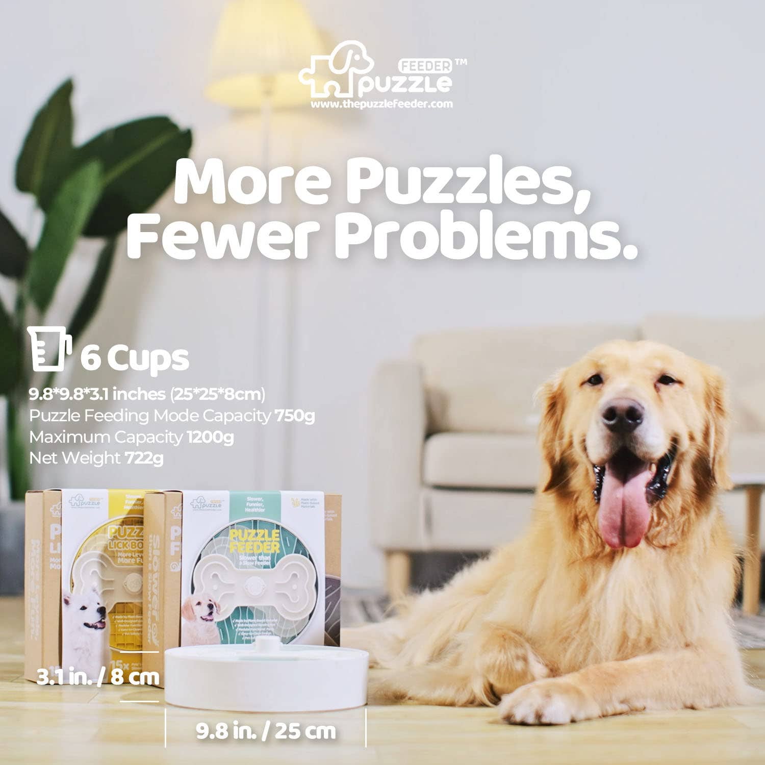 Pet Future llc - Puzzle Feeder - Slower than a Slow Feeder Dog Bowl Dog Slow