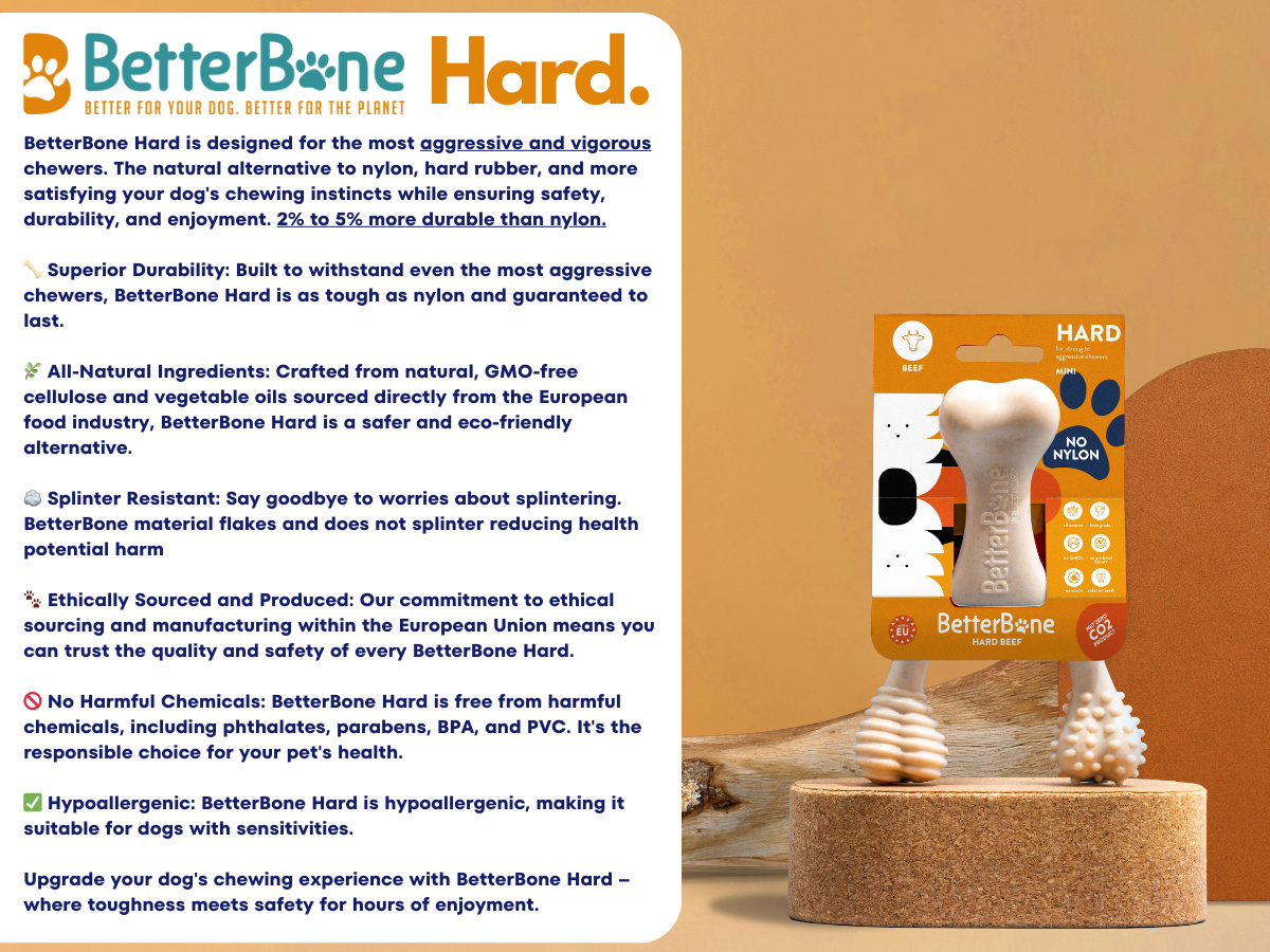 BetterBone Natural Dog Chews - VENISON Hard Density