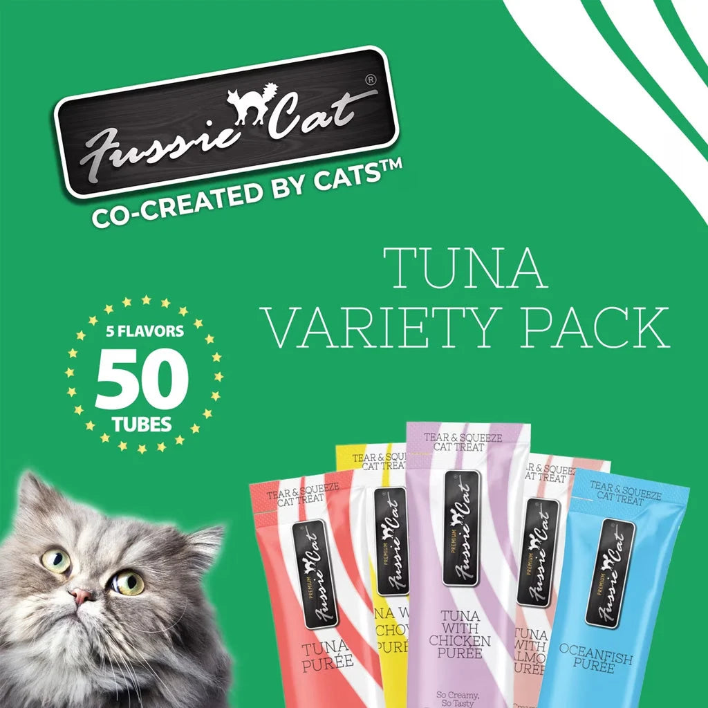 Fussie Cat Tuna Variety Pack - 50 Count