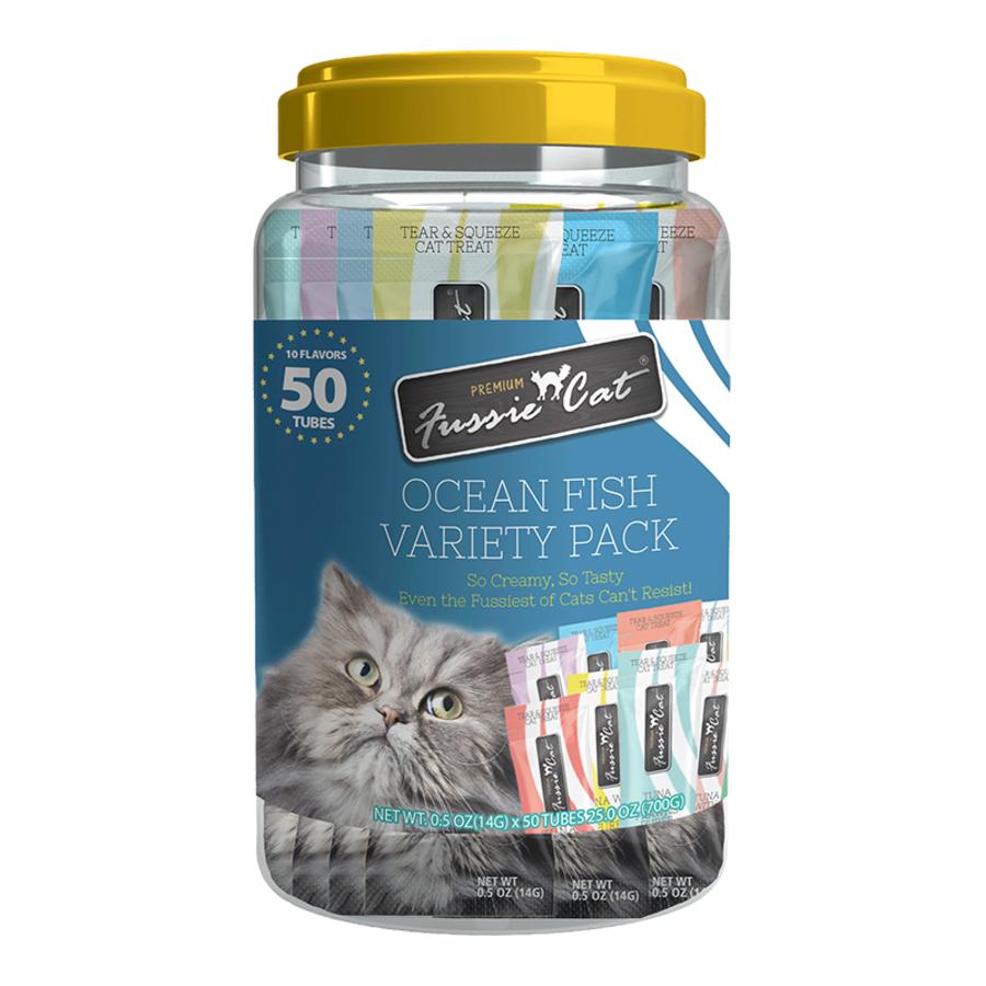 Fussie Cat Oceanfish Variety Pack - 50 Count