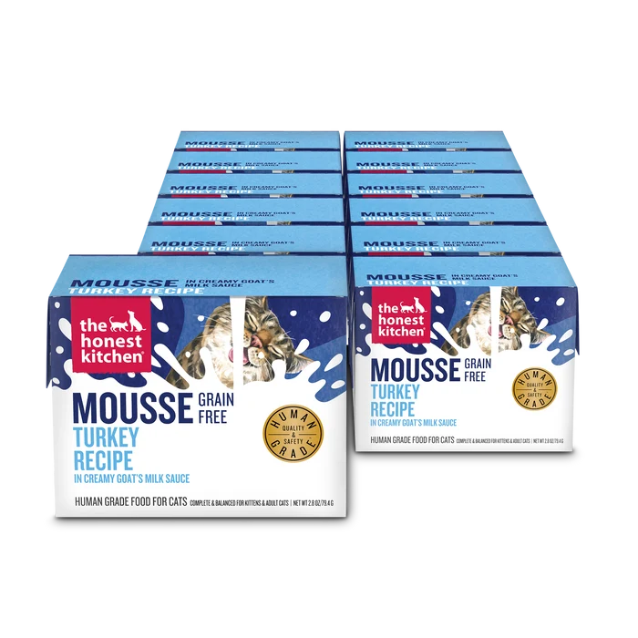 The Honest Kitchen Cat Grain Free Turkey Mousse in Goat's Milk