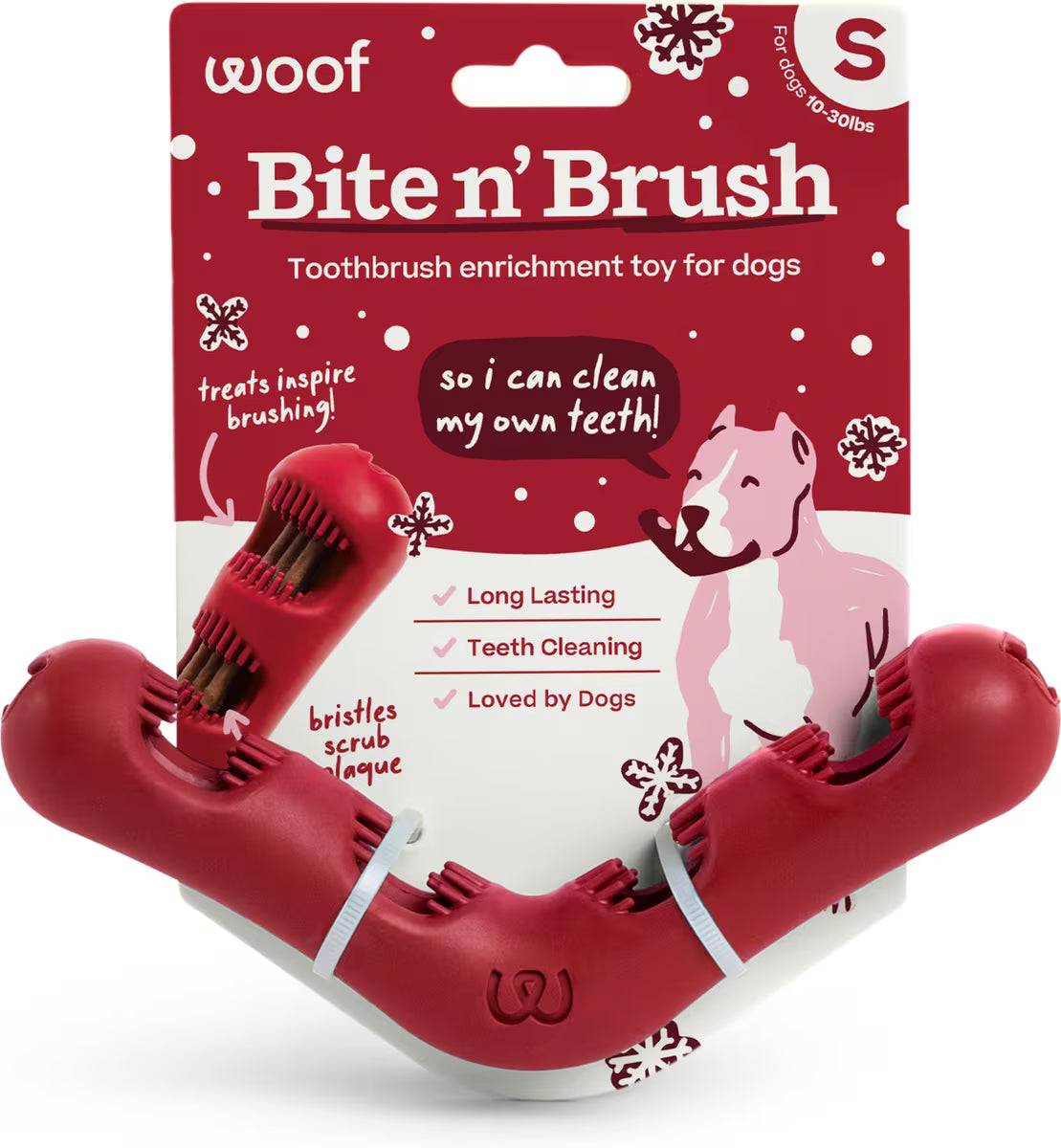 Woof Limited Edition Bite-n-Brush Dental Toy