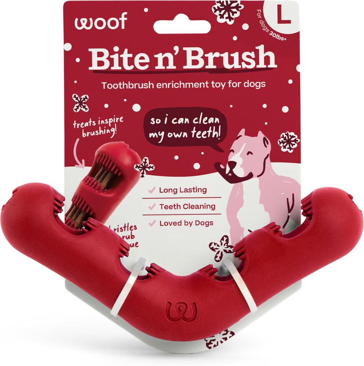 Woof Limited Edition Bite-n-Brush Dental Toy