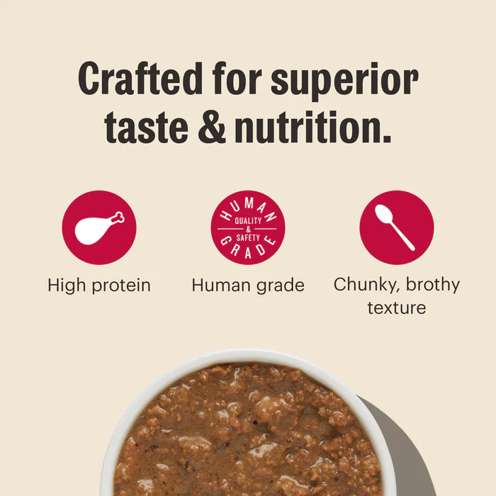 The Honest Kitchen Minced Turkey in Bone Broth Gravy