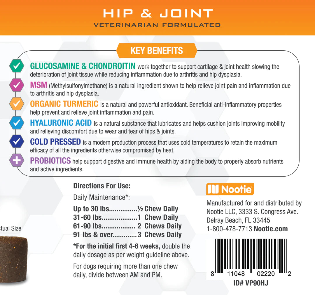 Progility Hip & Joint Soft Chew Supplements