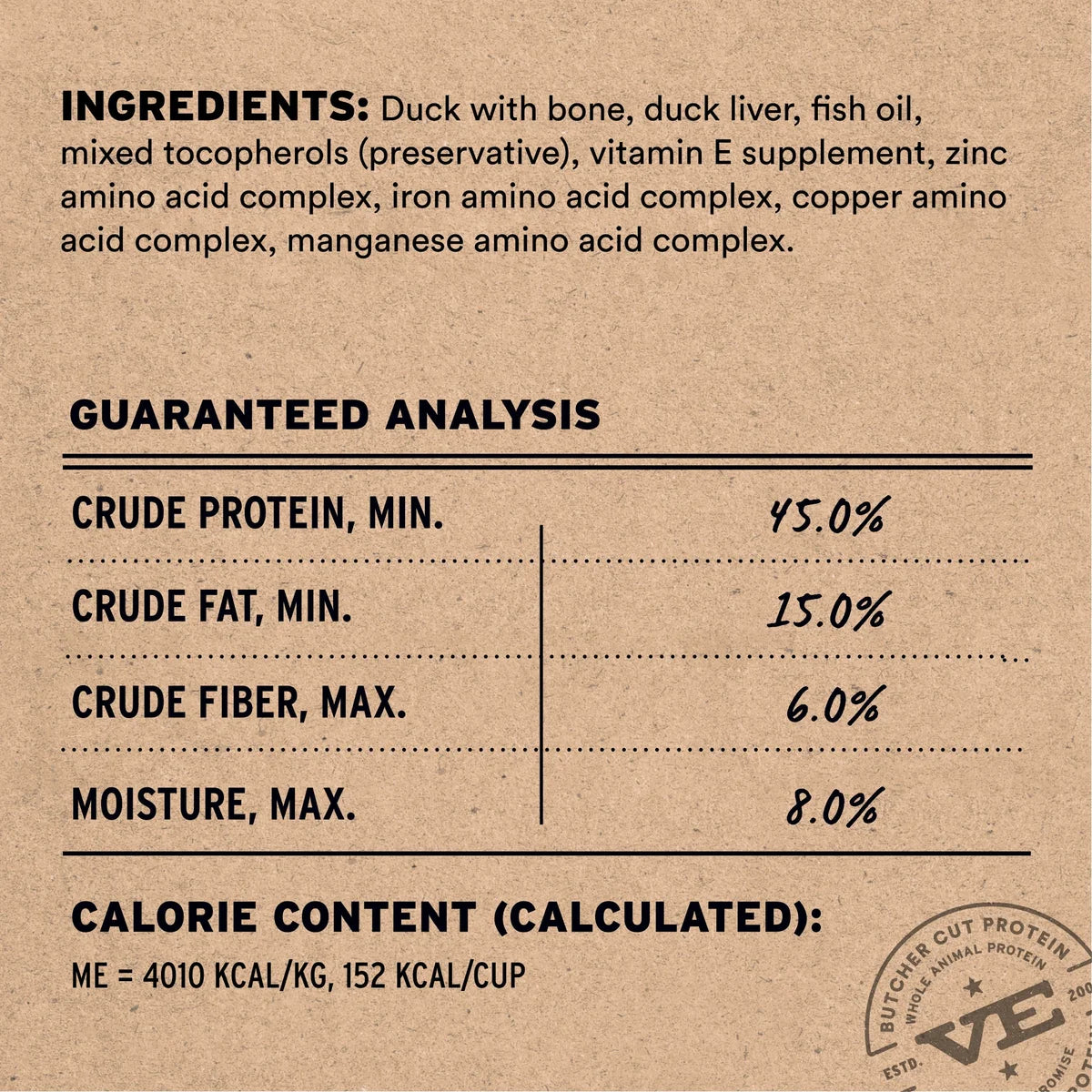 Vital Essentials Freeze-Dried Raw Duck Soft Nibs Entree - 14oz