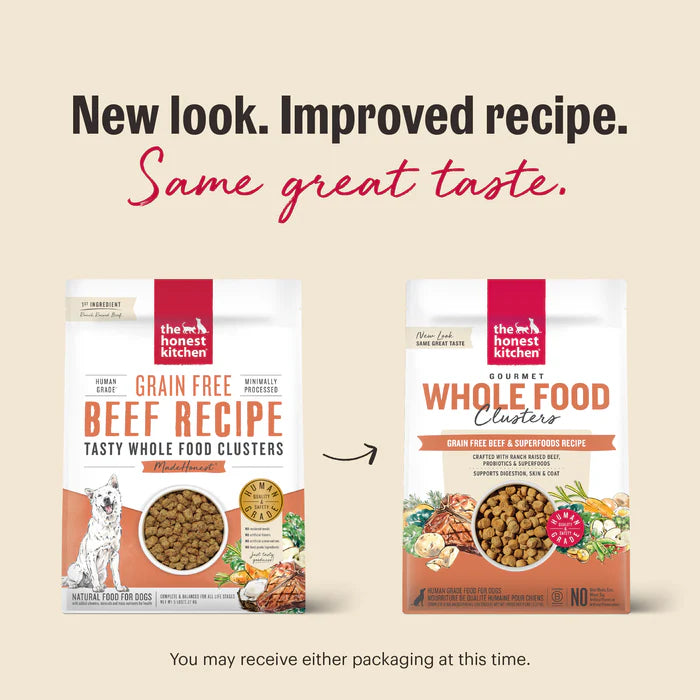 The Honest Kitchen Grain Free Beef Whole Food Clusters