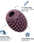 Tall Tails Natural Rubber Pinecone Reward Dog Toy